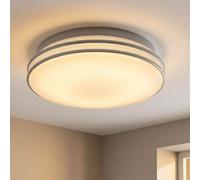 Plafonnier LED Rond Blanc Esto, Lampe de Cuisine D 29,3 cm