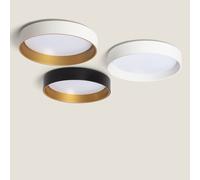 Ledkia Plafonnier LED rond métal - Blanc