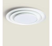 Plafonnier Led Rond Métal 30w Ø500 Mm Cct Sélectionnable Telmor Blanc