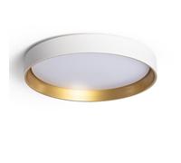 Plafonnier LED Rond Métal 30W CCT Sélectionnable Big Broadwey Ø550 mm Blanc | CCT Sélectionnable 3000K-6000K | Métal Résistant Ø550 mm | Éclairage 2400 lm