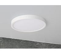 Plafonnier LED rond plat pour plafond mural - 30 cm 23 watts 230 V 2350 lumens ultra fin 24 mm de haut - panneau LED en saillie bureau couloir salon chambre d'enfant 4200 K blanc neutre