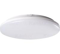Plafonnier LED rond STIVI blanc 36 W, blanc neutre, 4 680 lm, plastique, dimensions : 5,4 x 33 x 33 cm, IP65, Kanlux