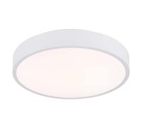 Plafonnier LED Salon Métal Blanc Mat Tdc Interrupteur à Glissière D 33,2 CM