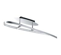 Plafonnier LED salon salle à manger éclairage aluminium brossé TRIO 672712005