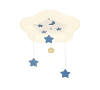 Plafonnier LED Simple, Moderne, pour Chambre d'enfant, Montage encastré, Lampe étoile Mignonne en Forme de Nuage, Proche du décor, Lustre Blanc pour Filles et garçons, Salon