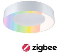 Plafonnier LED Smart Home Zigbee 3.0 Casca IP44 RGBW+ 1750lm 230V 20W gradable Blanc dépoli Blanc G