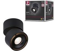 Plafonnier LED Spircle 78mm 8W 550lm 230V 3000K Noir mat Noir mat