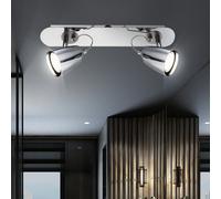 Plafonnier LED spot spot salon salle à manger chrome lumière réglable