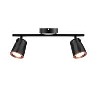 Plafonnier LED, spots orientables, projecteur, plafonnier noir, L 40,5 cm