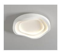 Plafonnier LED Tendance pour Chambre et Salon, Suspension Moderne Blanche Intelligente en Forme d'anneau carré, luminaires d'intérieur, Lustre Suspendu (B-50cm)