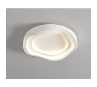Plafonnier LED Tendance pour Chambre et Salon, Suspension Moderne Blanche Intelligente en Forme d'anneau carré, luminaires d'intérieur, Lustre Suspendu (B-40cm)