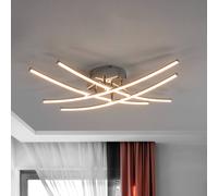 Plafonnier LED Yael Lindby, argenté, Cuisine, Métal, Moderne, Plafonnier LED