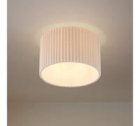 Plafonnier Libbie Lindby, dimmable, beige, Salon / Salle à manger, Textile / Tissu / Soie, Scandinave, Plafonnier Tissu