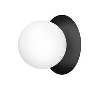 Plafonnier Liila 1, Grand , Noir/opale