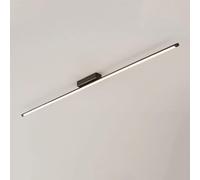 Plafonnier linéaire LED Moderne - Lustre encastré Minimaliste pour Salle à Manger, Salon, Cuisine, Couloir, escalier - Design élégant et éclairage écoénergétique (Dark_90cm/35.4in)