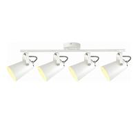 Plafonnier loft Kaja Nesta K-8121 blanc 4spots E27