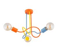 Plafonnier loft multicolore chambre enfant 3xE27 Alfa