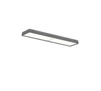Plafonnier LP Slim, Diffuseur Opale 3 000 K et Dali, Aluminium Brut Foncé