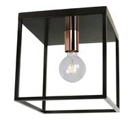 Plafonnier Lucide Arthur métal noir 25cm E27 40W IP20