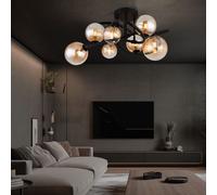 Plafonnier Lumière pour Salle à Manger Billes de Verre Luminaire Cuisine LED D