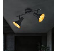 Trio-Leuchten Plafonnier à spots Nina Classic R80162002 – Métal 18 W E14 Noir