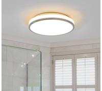 Plafonnier Lyss Lindby, blanc, Salle de bain, Verre, Moderne, Plafonnier Salle De Bain