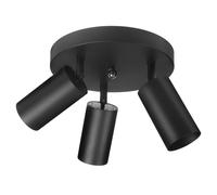 Plafonnier Maclean aluminium noir 3xGU10 mobile MCE362 B