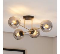 Plafonnier Magnum EMIBIG LIGHTING, dimmable, gris, Salon / Salle à manger, Moderne, Plafonnier