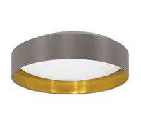 Plafonnier MASERLO 2 LED 20W en matière synthétique blanc D380mm