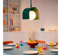 Ledkia Plafonnier Métal et Verre Heswall Vert