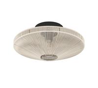 Plafonnier MIDSUMER E27 1X40W en acier noir D380mm