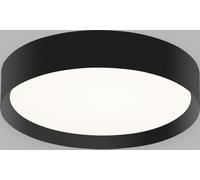 Plafonnier MILA CRI90 LED dimmable, Variante : noir, Ø 400 mm, hauteur 100 mm, 3000/4000 K, DALI