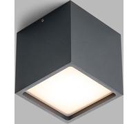 Plafonnier minimaliste à LED CUBE, Variante : 12 W, 100x100x100 mm, anthracite