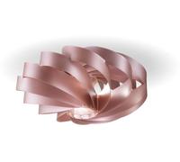 Plafonnier moderne 1 lumière plate en Polilux Metallic Pink D30 Italy