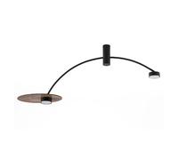 Plafonnier moderne 2x8W GX53 HEFT Nowodvorski noir bois