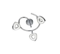 Plafonnier moderne 3 spots LED TOURS chromé 25cm RL