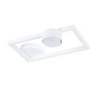Plafonnier moderne blanc rectangulaire GX53 12W FRAME