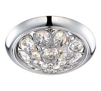 Plafonnier moderne chrome K9 cristaux clairs - Globo CELIA 46632-3D