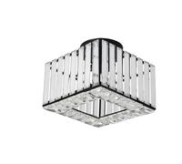 Plafonnier moderne en cristal, design élégant, utilisation polyvalente, efficacité énergétique , Modèle A - Noir, Pas d'ampoules