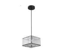 Plafonnier moderne en cristal, design élégant, utilisation polyvalente, efficacité énergétique , modèle E-Noir, Pas d'ampoules