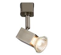 Plafonnier moderne GU10 orientable et réglable pour chambre à coucher, cuisine, salon - 220 V - Simple circuit - Sans ampoule - Chrome brossé