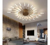 Plafonnier Moderne LED éclairage De Plafond Feux D'artifice Design Lustre Chambre Salon Applique Salle De Réception Bureau Chambre D'enfants Éclairage Intérieur Lumières Décoratives (Gold,28 heads)