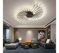 Plafonnier Moderne LED éclairage De Plafond Feux D'artifice Design Lustre Chambre Salon Applique Salle De Réception Bureau Chambre D'enfants Éclairage Intérieur Lumières Décoratives (Black,42 heads)