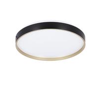 Plafonnier moderne noir rond or LED 18W Florida Candellux