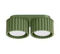 Plafonnier moderne ovale olive 21cm 2xGX53 AURA Sollux