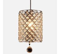 Plafonnier Moderne Pendentif mé de Cristaux Abat-Jour en métal chromé éclairage de Salon lumières de Chambre Lampe d'intérieur diamètre 40 cm pour Salle à Manger, Chambre à Coucher, Bar