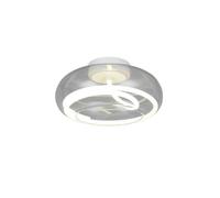 Plafonnier moderne rond blanc en verre LED 26W TARSIA Trio