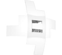 Plafonnier moderne Tetris Colour Metal Chrome White Glass 4 Lights E27 55Cm