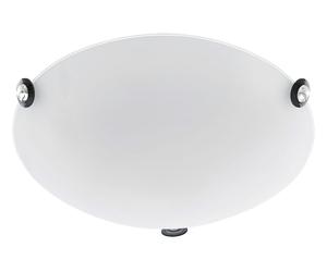 Plafonnier mural LED 12 watts projecteur de salon en cristal de verre rond Eglo 93624