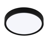 Plafonnier MUSURITA LED 14,6W en matière synthétique noir D340mm